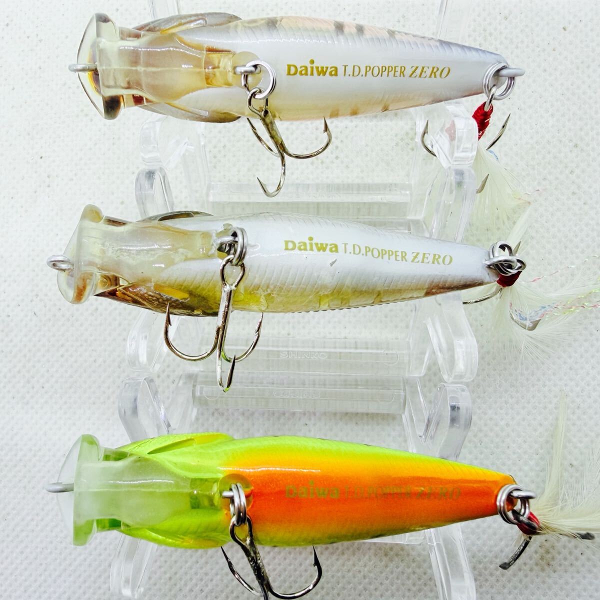 送料無料・美品『ダイワ TDポッパー ゼロ 3個セット』DAIWA T.D. POPPER ZERO ポッパー トップウォーター_画像6
