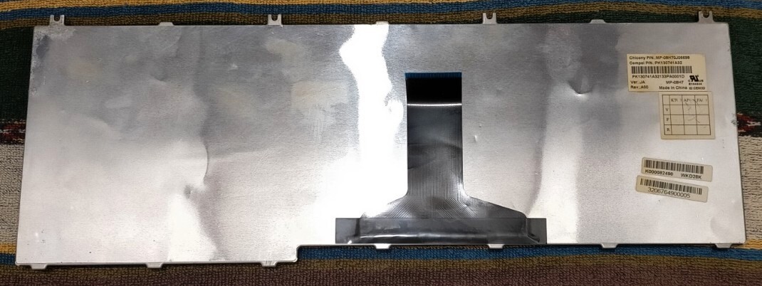 東芝 dynabook TX/66LBL L35~47 K40~47 B450 B451 B452 B550 B551 B552 B650 651 652用 日本語キーボード 訳あり品 NO.5e92_画像2