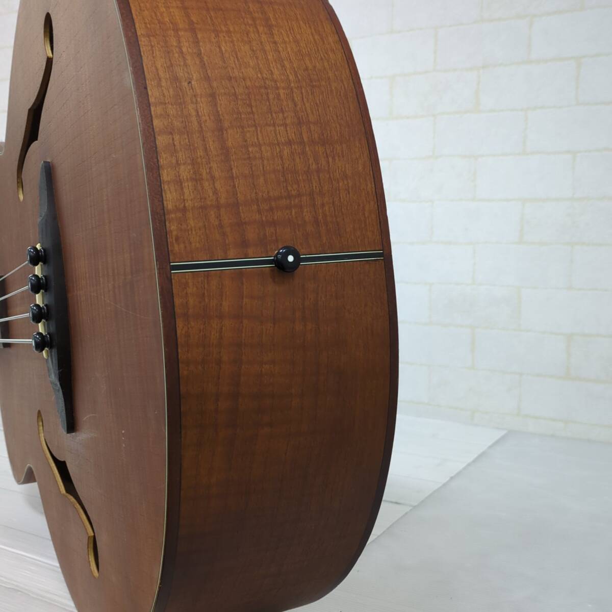 【B688-10】フレットレス アコースティック ベース Aria FEB-FL/FN serial s180401381 nagoya japan 生音 エレキ 【生産終了モデル】 _画像10