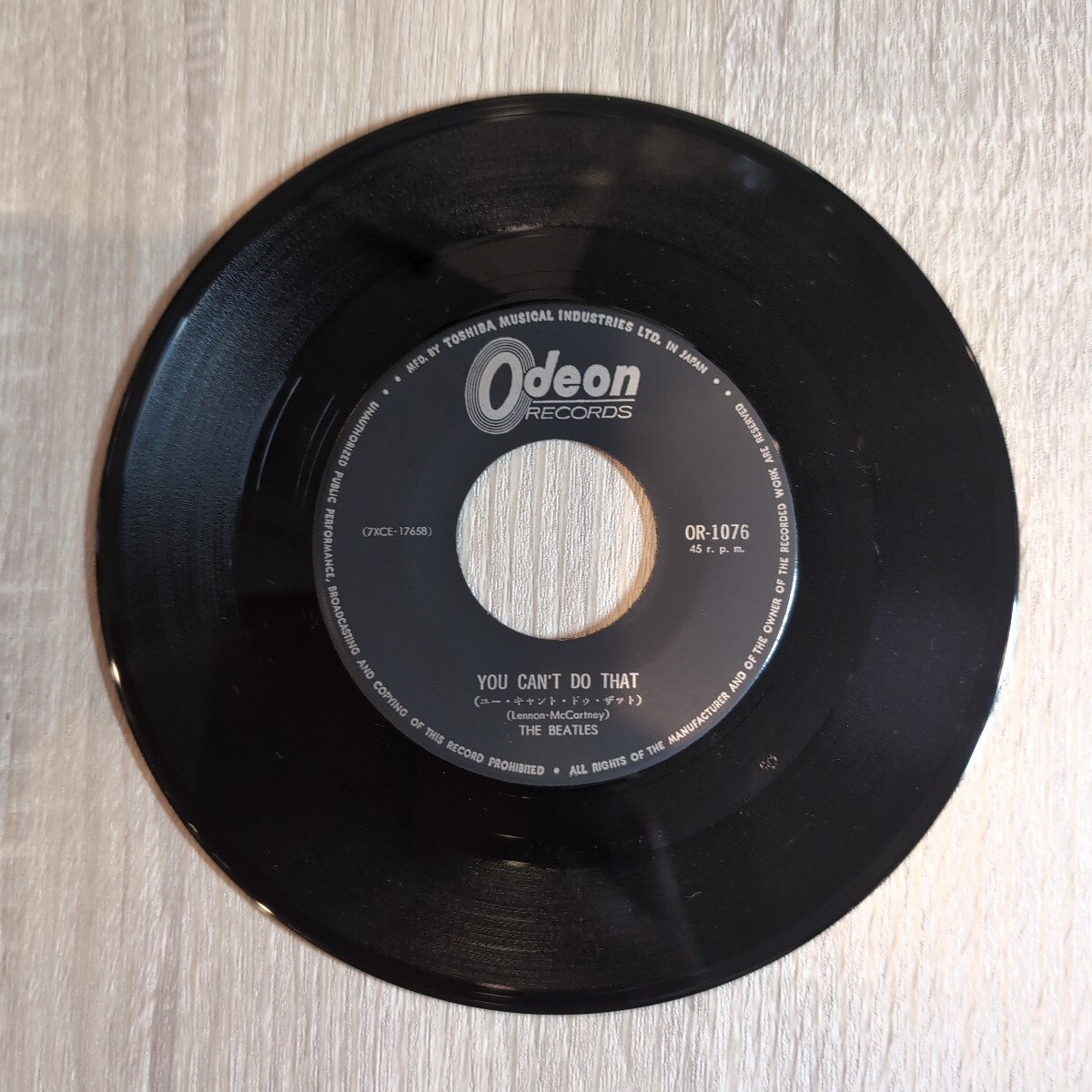 ビートルズ「Can't buy me love/You can't do that」邦EPレコード 1964年 東芝音工 odeon★★beatles_画像5