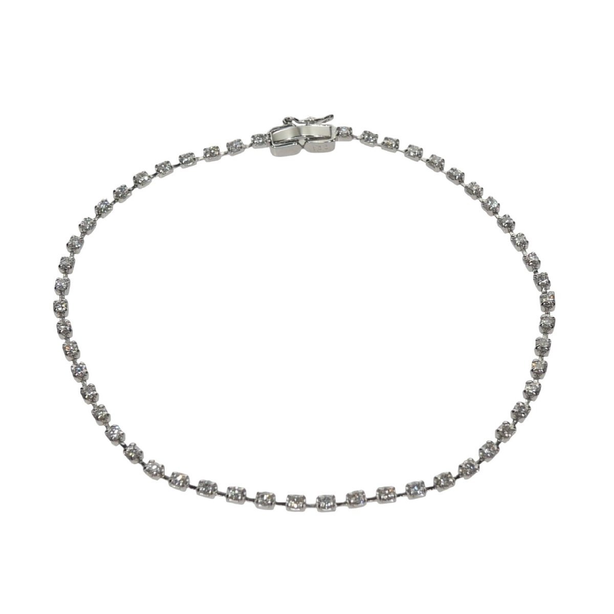 【未使用品】ダイヤモンド ブレスレット Pt850 プラチナ ダイヤ 1.00ct 1.0ct 1ct 52石 レディース メンズ ジュエリー ダイヤブレス_画像2
