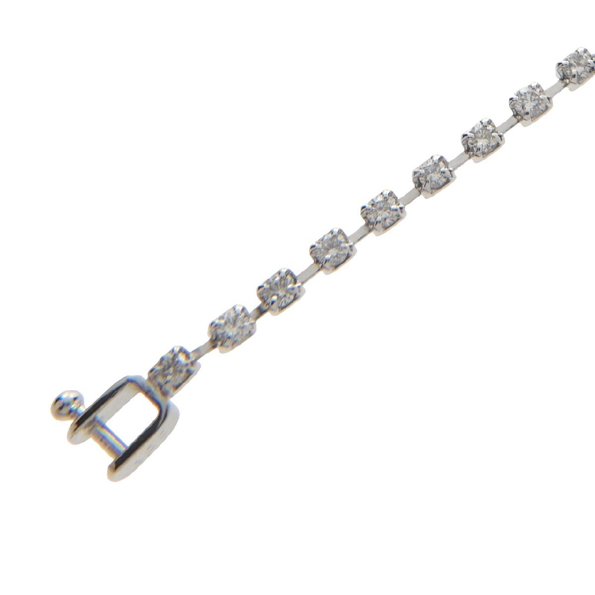 【未使用品】ダイヤモンド ブレスレット Pt850 プラチナ ダイヤ 1.00ct 1.0ct 1ct 52石 レディース メンズ ジュエリー ダイヤブレス_画像4