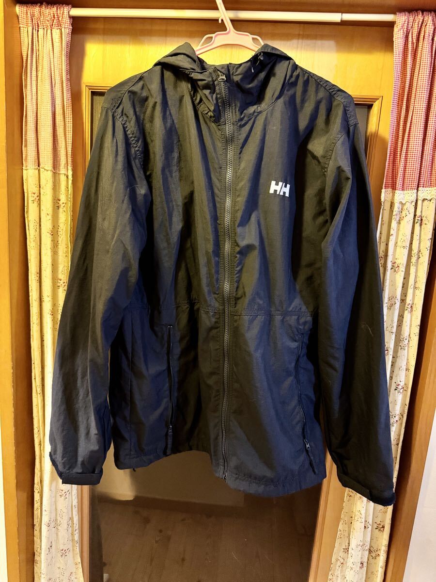 ヘリーハンセン HELLY HANSEN ナイロンジャケット 紺XL_画像1