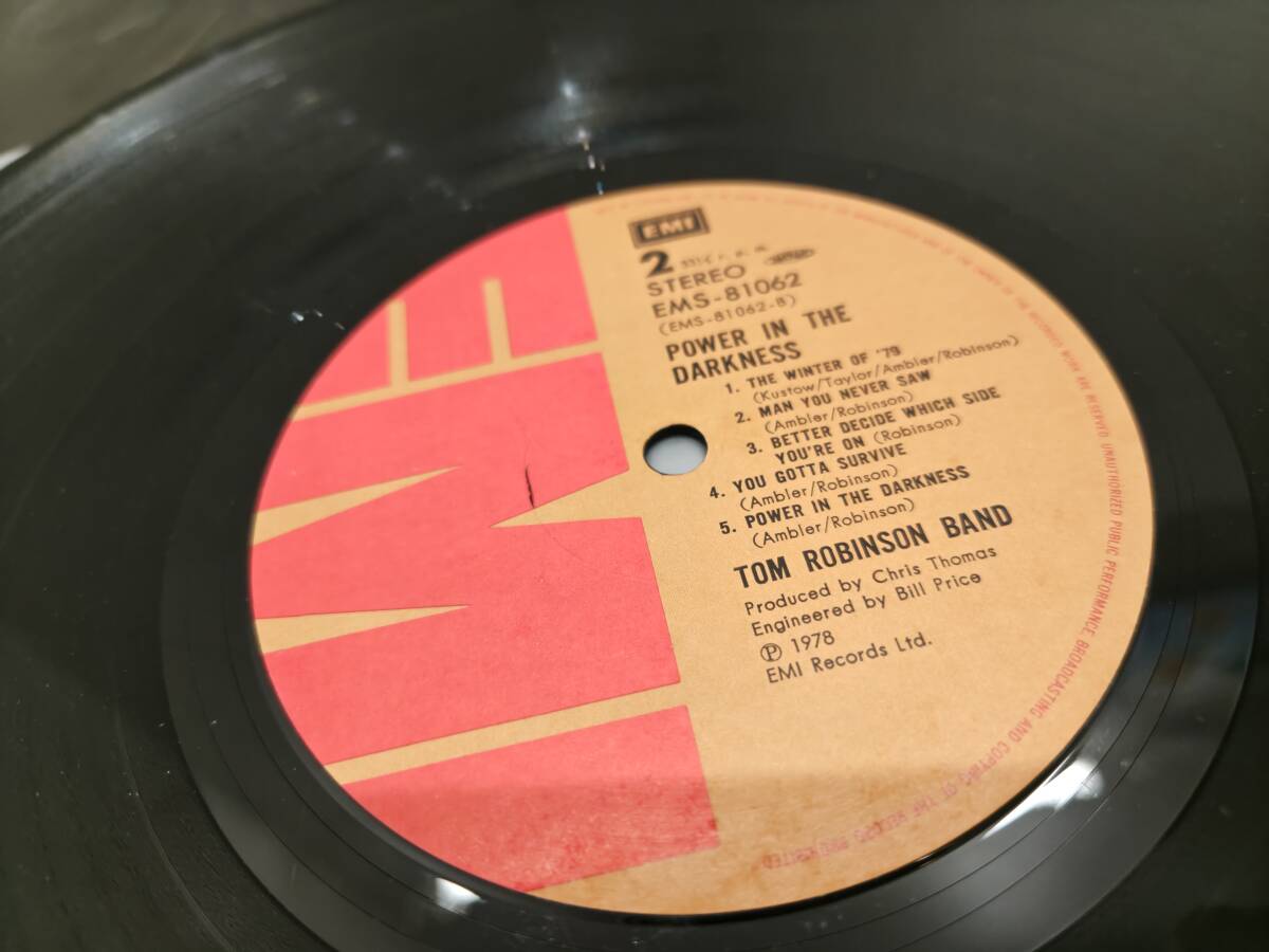 71067A★LP TOM ROBINSON BAND POWER IN THE DARKNESS パワー・イン・ザ・ダークネス トム・ロビンソン・バンド_画像7