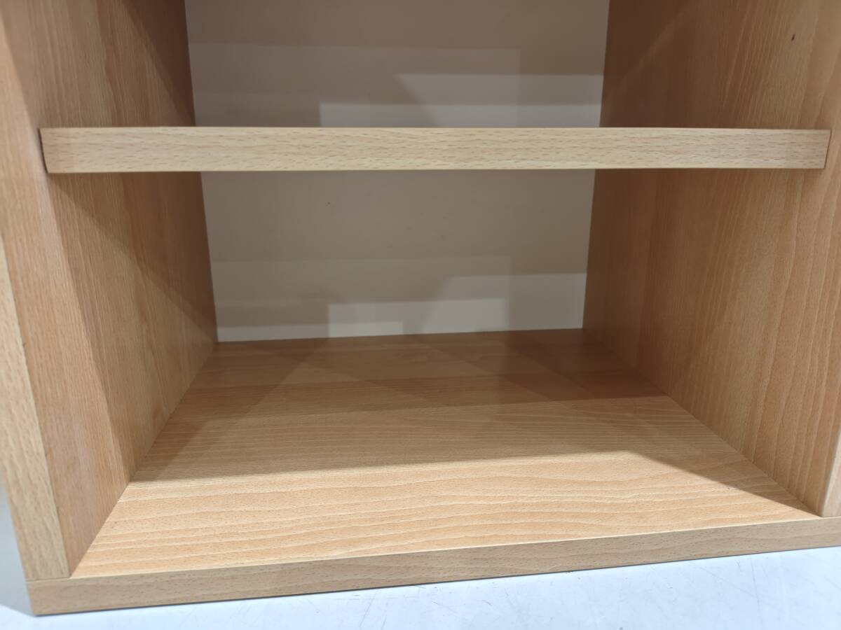 71394★木目 キューブボックス 2段 35×29×高さ35㎝_画像4