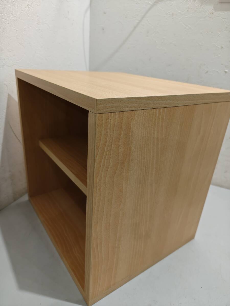 71394★木目 キューブボックス 2段 35×29×高さ35㎝_画像5