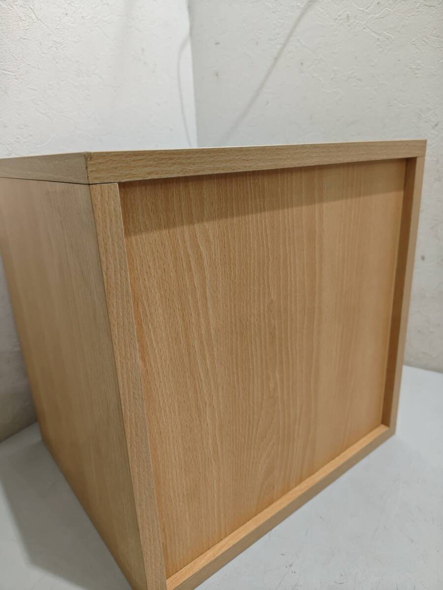 71394★木目 キューブボックス 2段 35×29×高さ35㎝_画像6