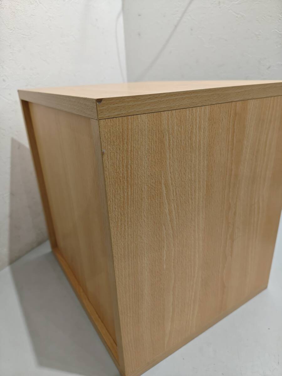 71394★木目 キューブボックス 2段 35×29×高さ35㎝_画像8