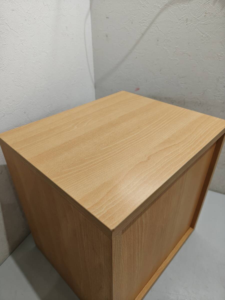 71394★木目 キューブボックス 2段 35×29×高さ35㎝_画像7