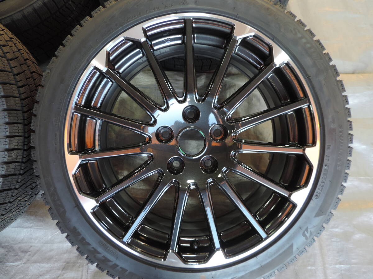 【中古スタッドレスセット】 スバル レヴォーグ ブラックセレクション 純正 18インチ 7.5J+55 5H114.3 ブリヂストン VRX2 225/45R18 22年製_画像3