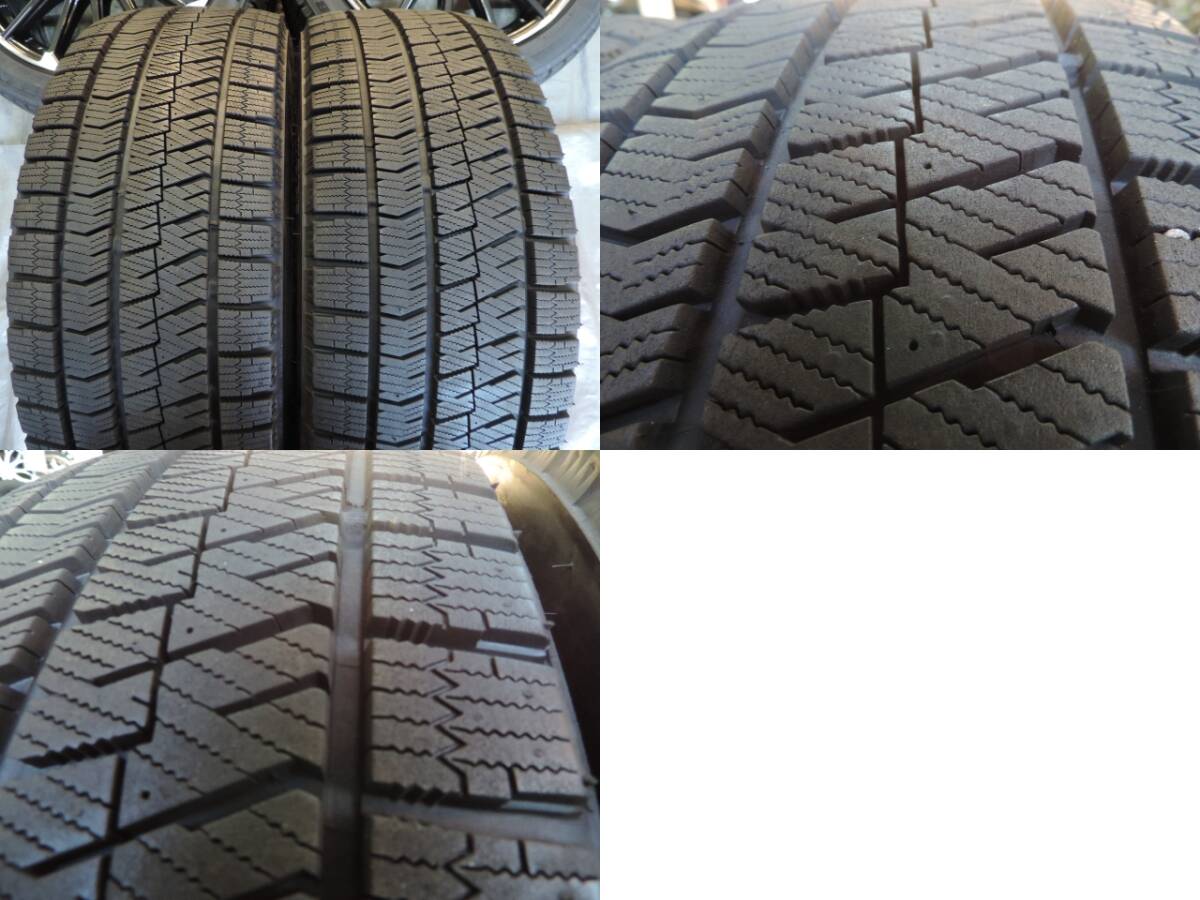 【中古スタッドレスセット】 スバル レヴォーグ ブラックセレクション 純正 18インチ 7.5J+55 5H114.3 ブリヂストン VRX2 225/45R18 22年製_画像8