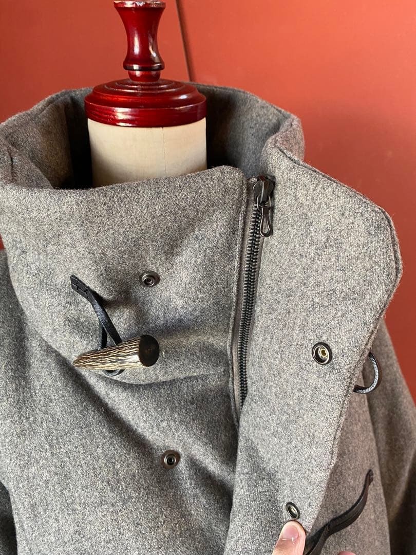 定価9万 OURET オーレット ミリタリーダウン 軍物メルトン コート メンズ 超美品_画像4