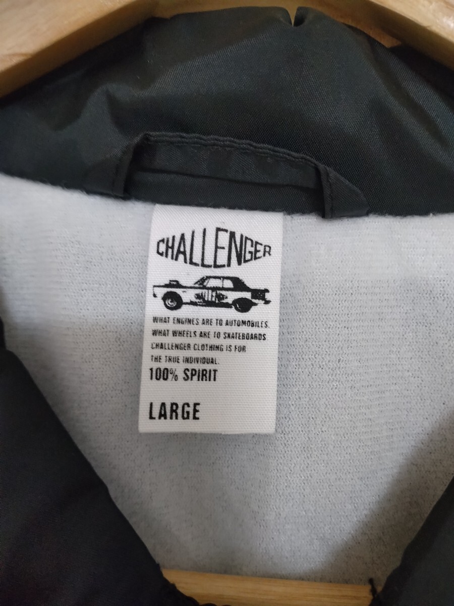 美品 CHALLENGER / チャレンジャー/ OVAL EAGLE COACH JACKET / オーバル イーグル こ コーチジャケット ブラック Lサイズ_画像5