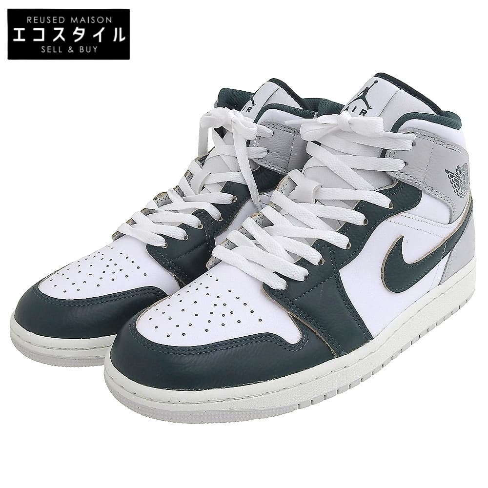 как новый NIKE Nike Air Jordan 1 Mid Oxidized Green воздушный Jordan 1 спортивные туфли мужской белый × зеленый 27cm FQ7720-103 как новый NIKE Nike Air Jordan 1 Mid Oxidized Green воздушный Jordan 1 спортивные туфли мужской белый × зеленый 27cm FQ7720-103