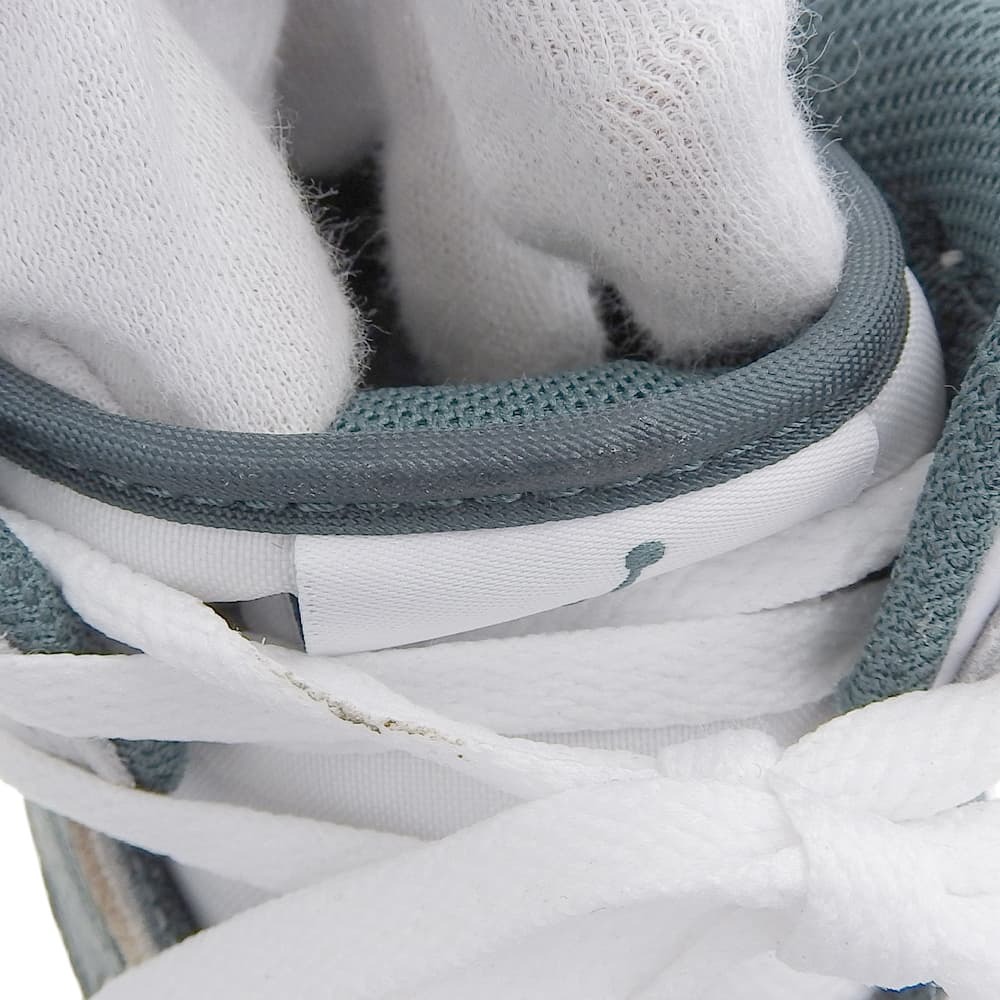 как новый NIKE Nike Air Jordan 1 Mid Oxidized Green воздушный Jordan 1 спортивные туфли мужской белый × зеленый 27cm FQ7720-103