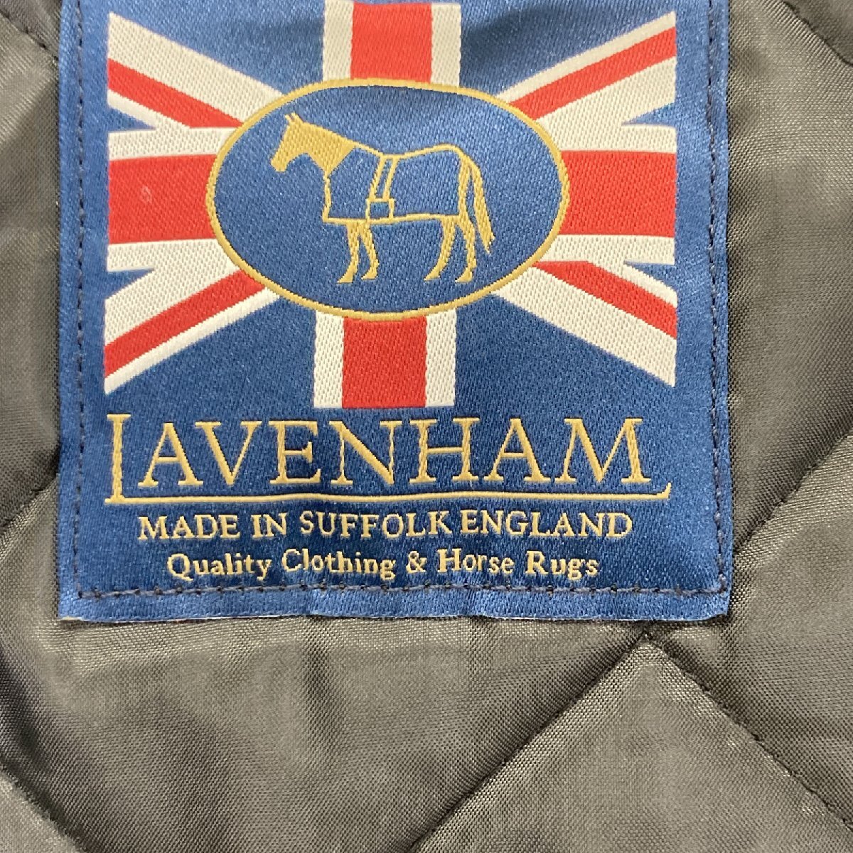 LAVENHAM ラベンハム ブラック ナイロン×コーデュロイ キルティングコート ブラック タグ切れ ジャケット ポリエステル メンズ 中古_画像5