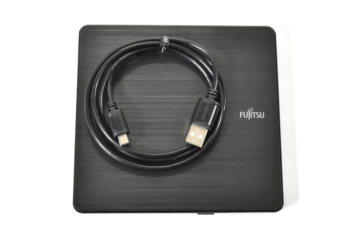 FUJITSU FMV-NSM55 スーパーマルチドライブユニット/Slim Portable DVD Writer/GP70N/外付けDVDマルチドライブ/ケーブル長さ1.0m/中古品_画像1