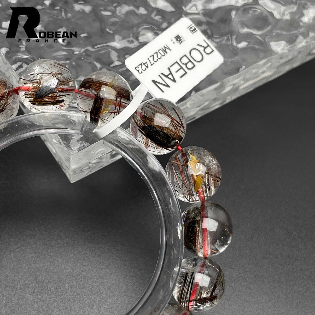 レア EU制 定価9萬円★ROBEAN?ブラウンルチルクォーツ★ブレスレット パワーストーン 天然石 綺麗 金運(yùn) お守り 12.4-12.8mm M0227423