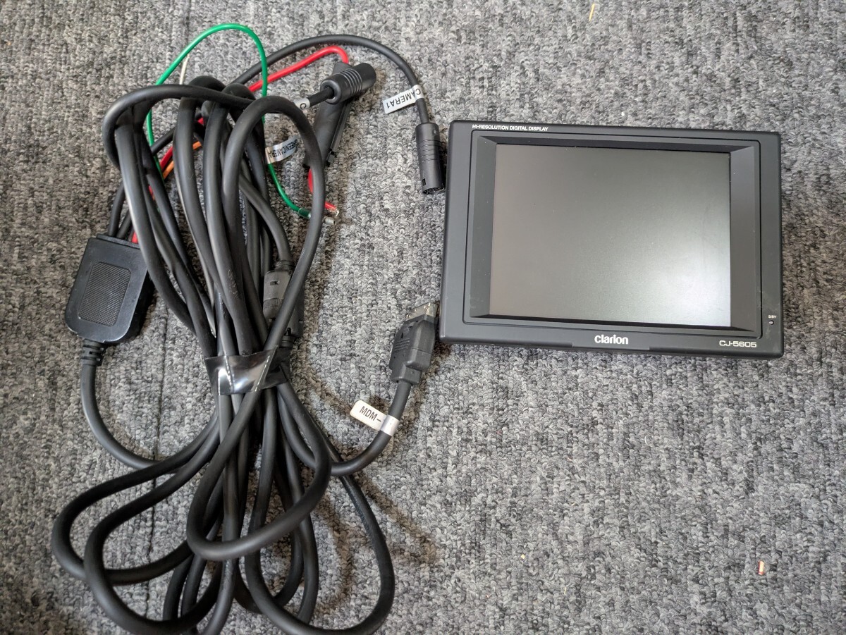 送料無料　クラリオン　clarion cj-5605a CJ-5605 動作確認　バックモニター　C03_画像1