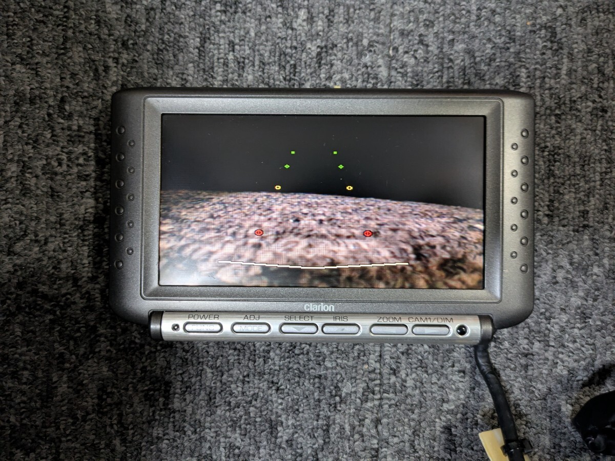 送料無料　clarion クラリオン バックモニター CJ-981J CJ-981 バックカメラ用　モニターのみ 取説あり　検CJ-980　A03_画像2