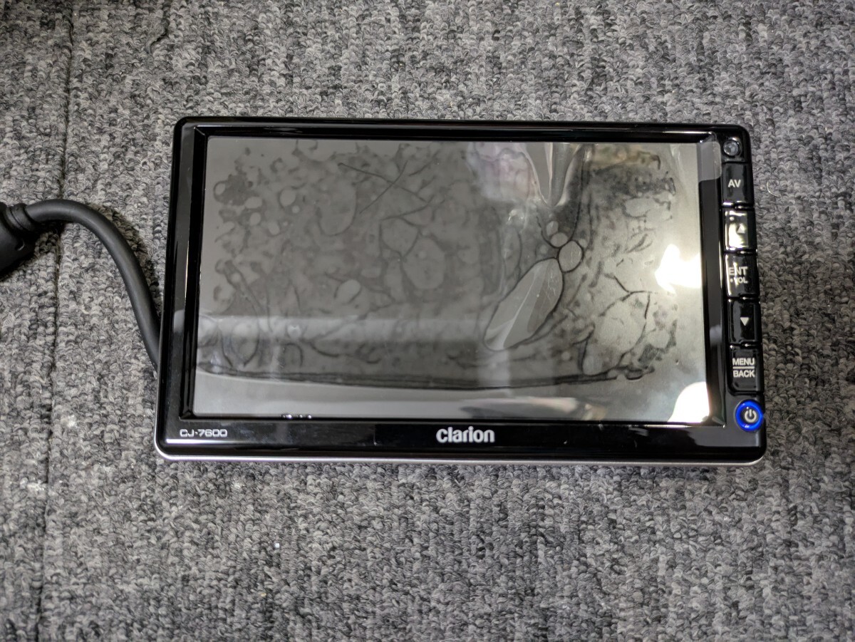 送料無料　 クラリオン clarion バックモニター CJ-7600A　動作確認　モニターのみ　A09_画像1