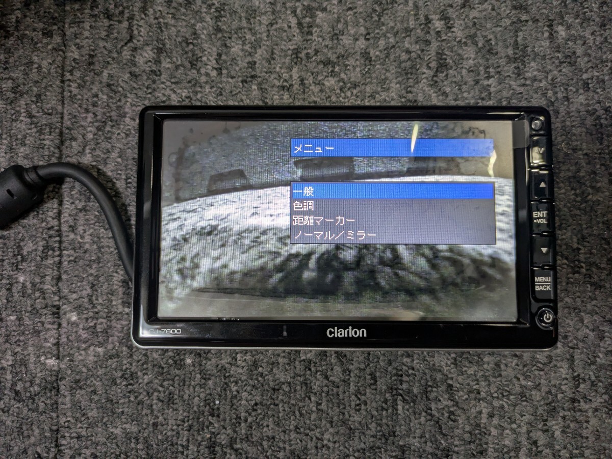 送料無料　 クラリオン clarion バックモニター CJ-7600A　動作確認　モニターのみ　A09_画像3