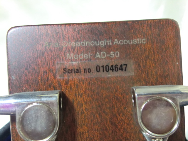 トップ&バック単板 初期型マーティンヘッド Aria Dreadnought AD-50  2001年製_画像6