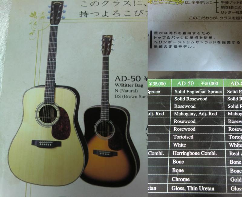 トップ&バック単板 初期型マーティンヘッド Aria Dreadnought AD-50  2001年製_画像10