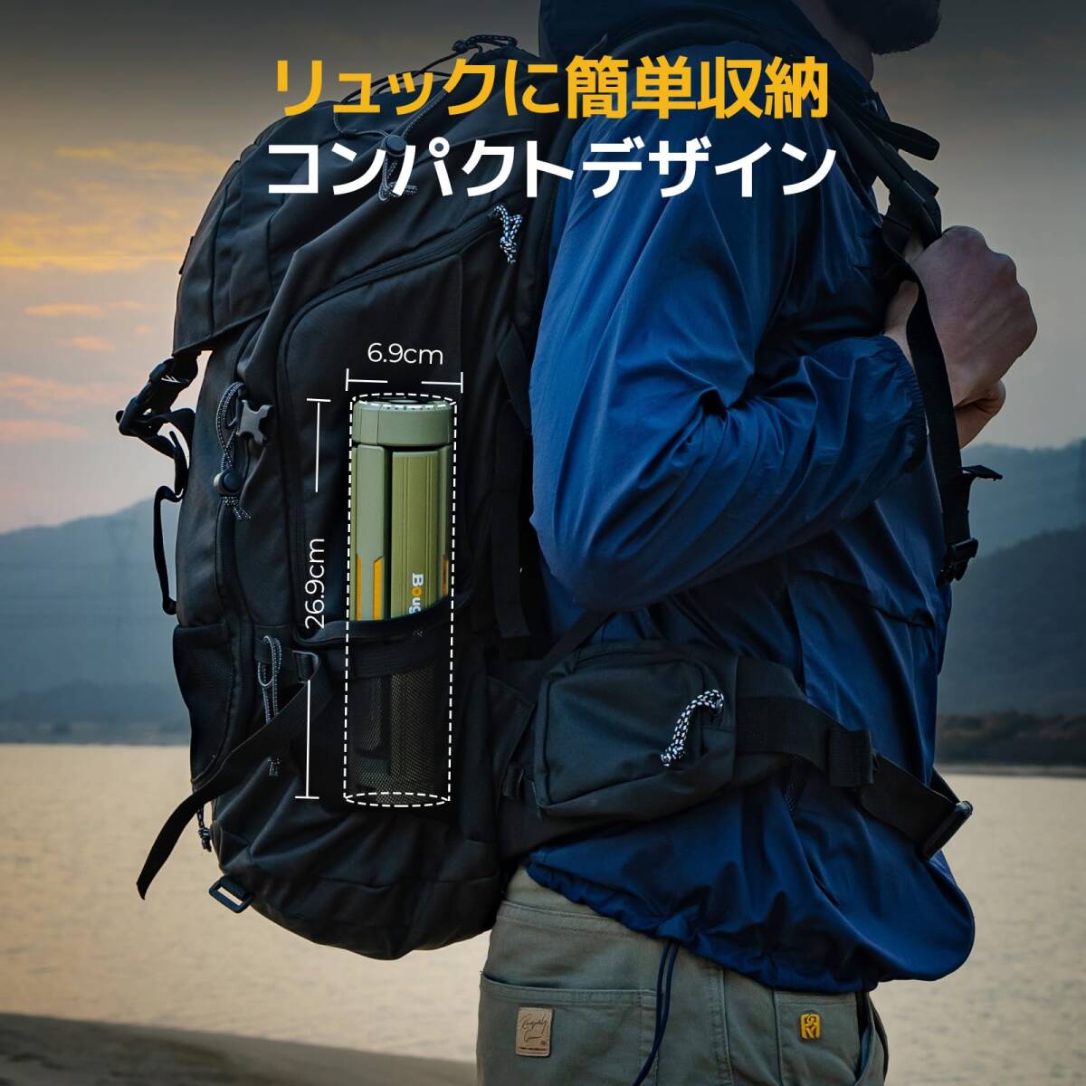 充電式 投光器 照明方向調(diào)節(jié) 折りたたみ可能 15600mAH大容量バッテリー內(nèi)蔵 スタンド付き ledランタン 自立可能 高さ調(diào)