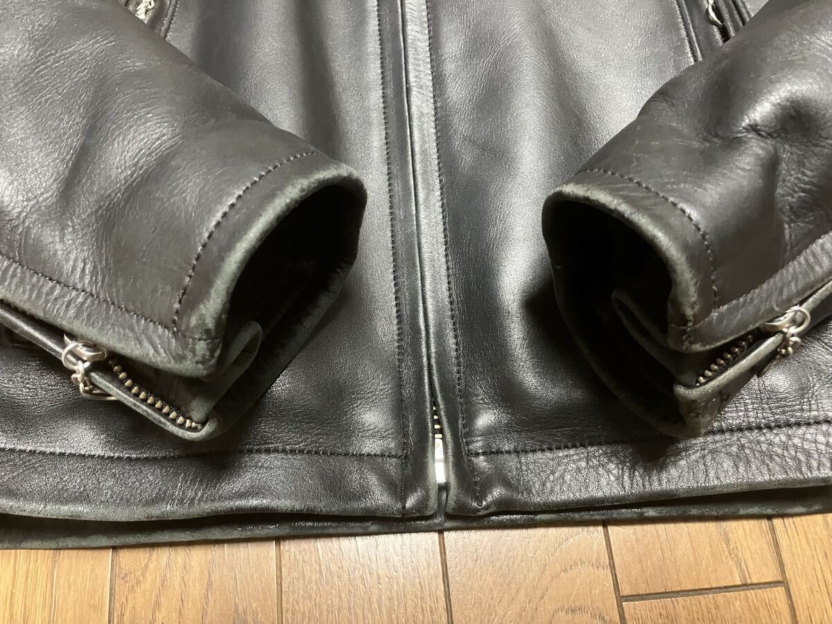 KADOYAカドヤ BLACK HORSE レザージャケット　キルティング　サイズL_画像4