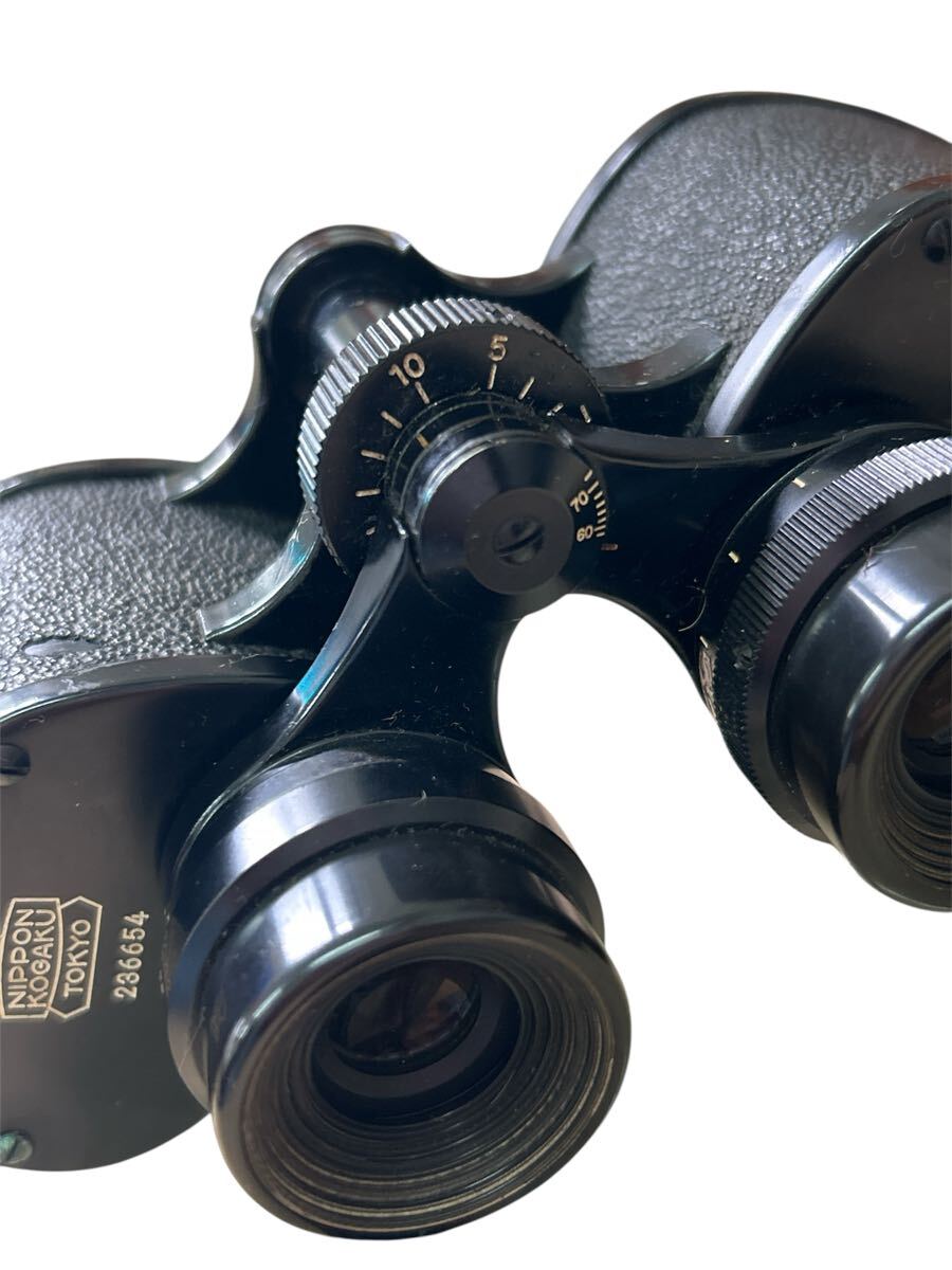 双眼鏡 ニコン Nikon 昭和レトロ ヴィンテージ NIPPON KOGAKU TOKYO 7×35 7.3° PAT.PEND. ケース付(ジャンク品)現状品(1023a21)_画像5