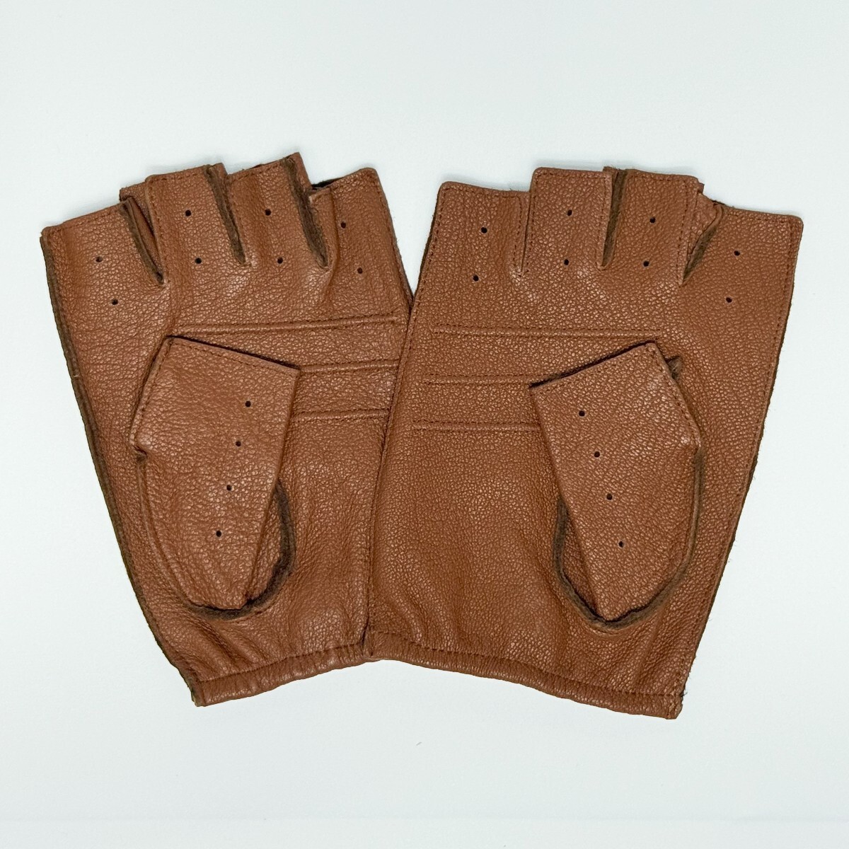 Plus Alpha Designs натуральная кожа перчатка для гонок ( Brown ) S размер 