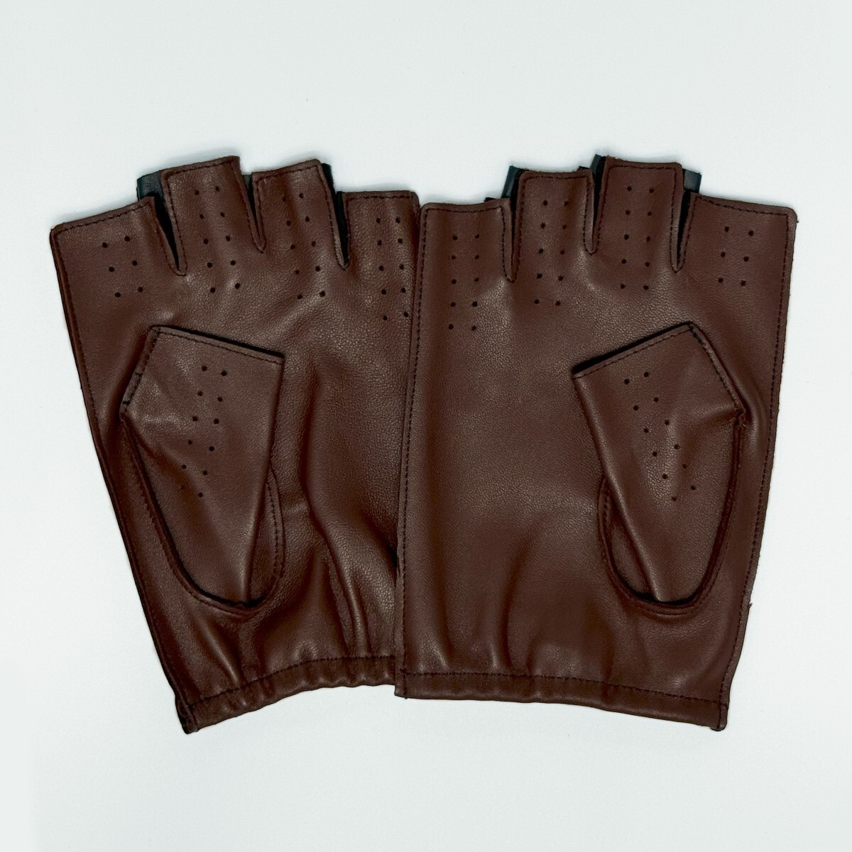 Plus Alpha Designs 2 цветный перчатка для гонок ( желтохвост салфетка Brown ) M размер 