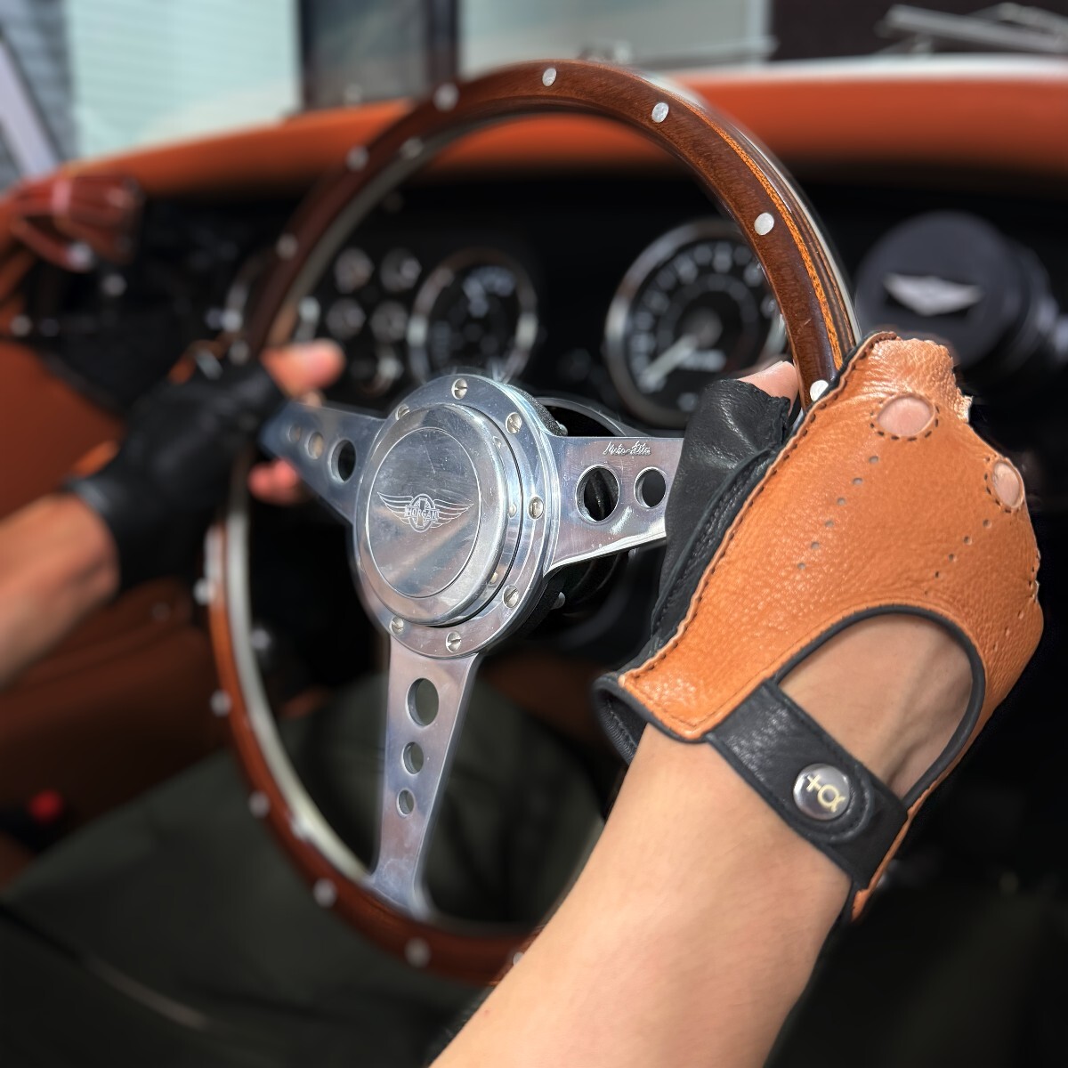 2 цветный перчатка для гонок ( ручная работа ) S размер 