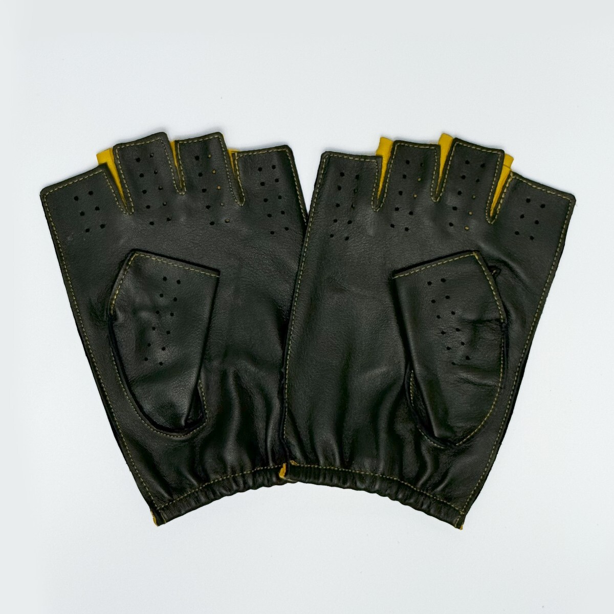 Plus Alpha Designs 2 цветный перчатка для гонок ( кожа ягненка ) M размер 