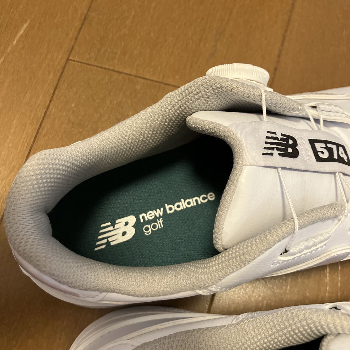中古美品　 ニューバランス New Balance ゴルフシューズ BOA 574 27.0 ホワイト_画像6
