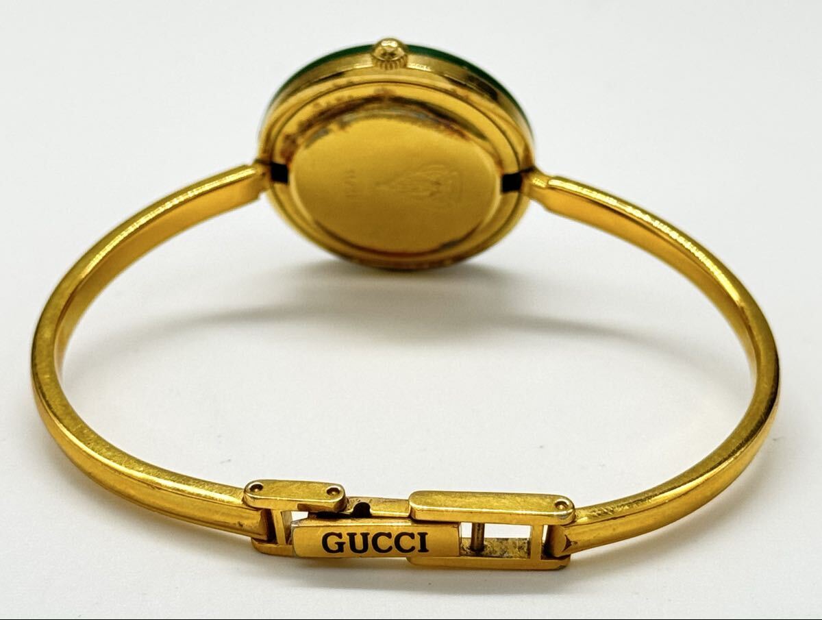 【グッチ　１円～】　「GUCCI」 　11/12 チェンジベゼル　白文字盤　腕時計　レディース　クォーツ　稼働　U25C158 _画像8