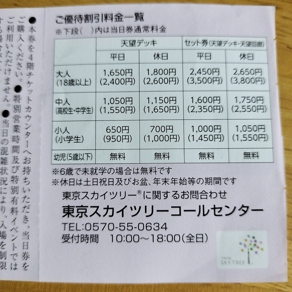東京スカイツリー 株主優(yōu)待 東京スカイツリー天望デッキ 東武鉄道