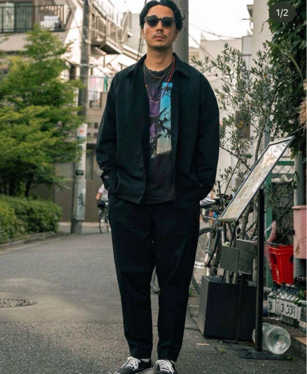 19so 24/7 Surf Shirts & 24/7 Surf Pants セットアップ ジャケット　シャツ　パンツ　黒　ブラック　レア　M_画像1