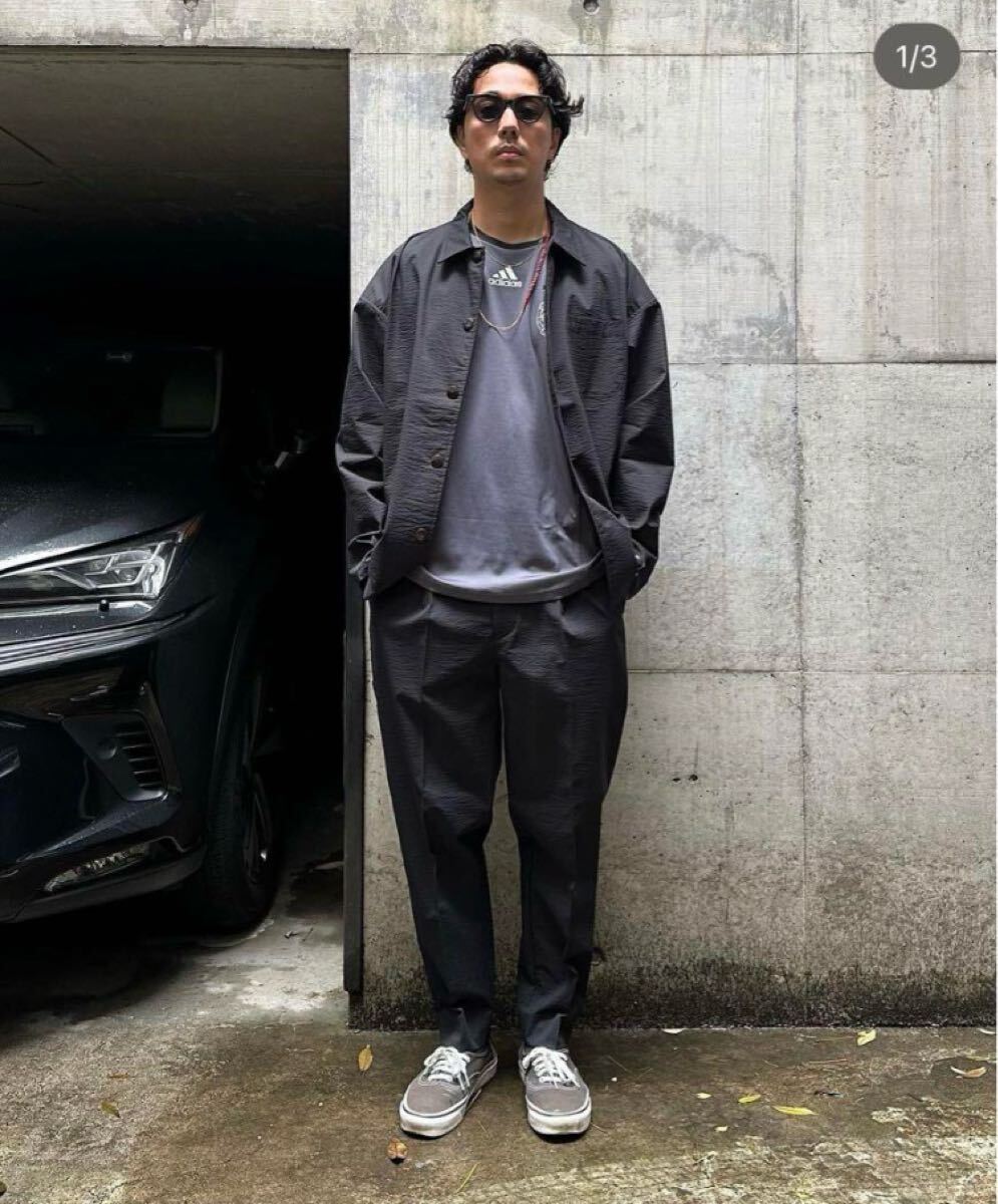 19so 24/7 Surf Shirts & 24/7 Surf Pants セットアップ ジャケット　シャツ　パンツ　黒　ブラック　レア　M_画像2