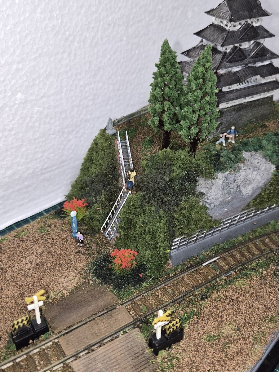 鉄道模型 ジオラマ城下ローカル線_画像3