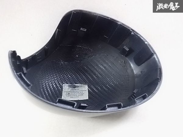 【美品】純正 OP オプション BMW MINI F56 ミニ ドアミラーカバー カーボン 外装 左 左側 F55 F54 F57 F60 棚C9_画像7