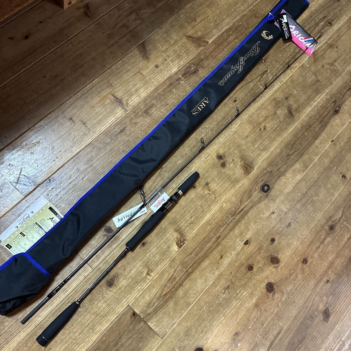 アレス ブラックジャガーオリジン LJ 603UL 宇崎日新 スピネギ ライトジギング pe〜1.5号 jig〜150g_画像1