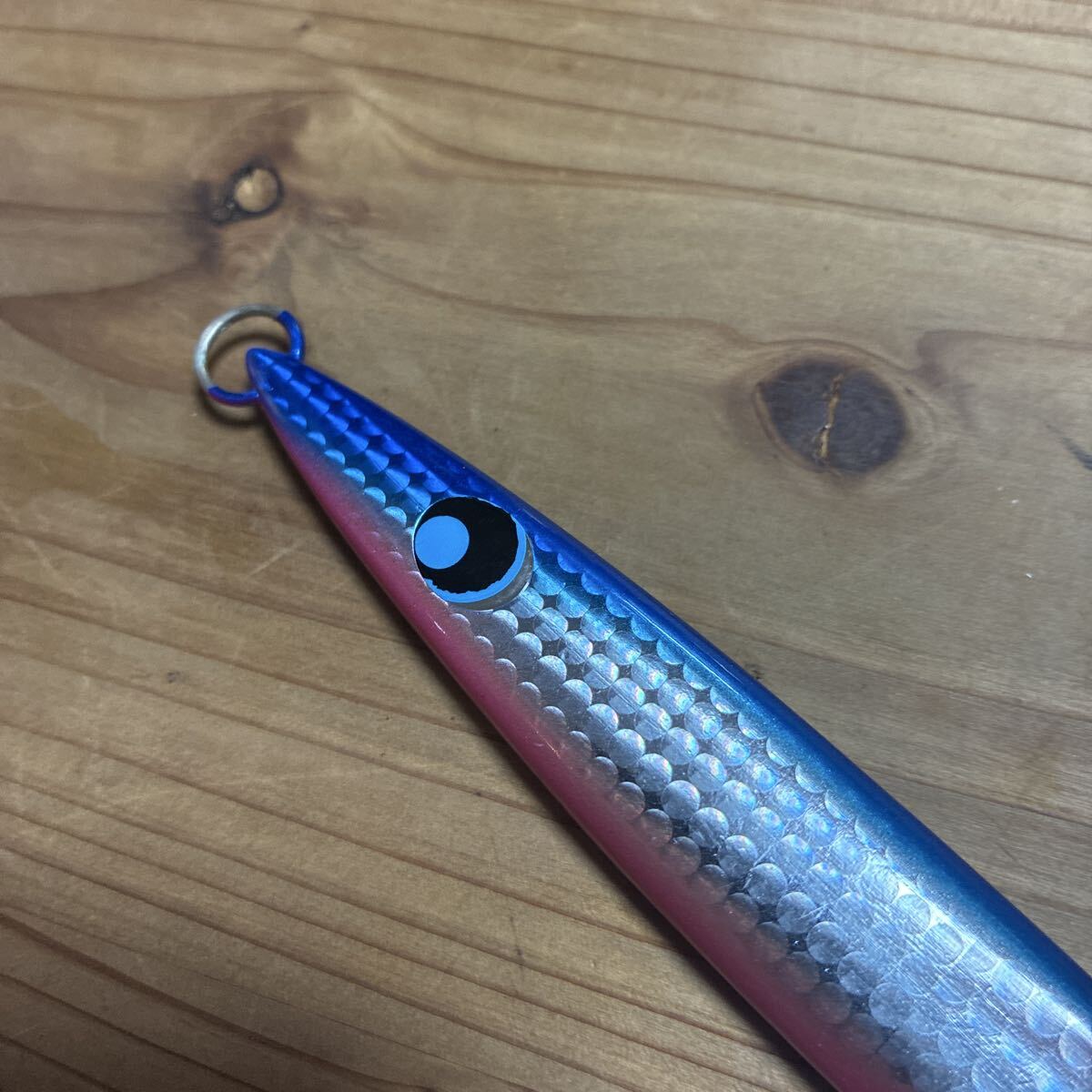 ウロコジグ オリジナル　ブルピンレンズシルバー　120g スロージギング ジギング ヒラマサ_画像2
