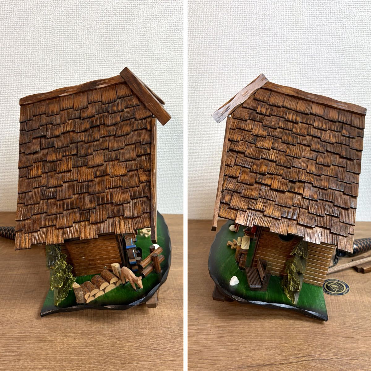 Engstler ドイツ製 からくり時計 鳩時計 クォーツ 基本動作OK ジャンク エングストラー レトロ アンティーク ビンテージ ハト時計 掛け時計_画像4