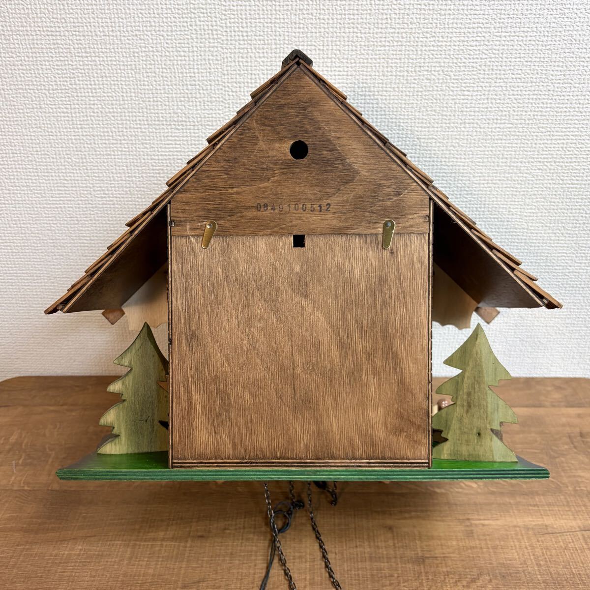 Engstler ドイツ製 からくり時計 鳩時計 クォーツ 基本動作OK ジャンク エングストラー レトロ アンティーク ビンテージ ハト時計 掛け時計_画像5