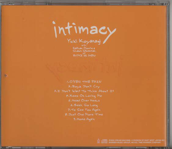 * Koyanagi Yuki with Nathan Morris & Shawn Stockman of BOYZ II MENlintimacyl сотрудничество * альбом lHDCA-10093l2002/04/24