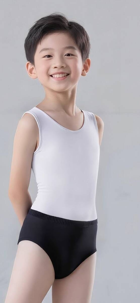 ★新品★男児用 バレエ 練習(xí)著 冬用★ブリーフ（ブルマ）タイプ★Ｌサイズ（日本170サイズ相當(dāng)）★（b）