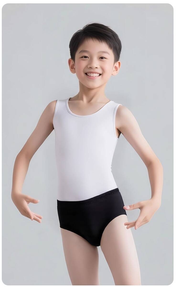 ★新品★男児用 バレエ 練習(xí)著 冬用★ブリーフ（ブルマ）タイプ★Ｌサイズ（日本170サイズ相當(dāng)）★（b）