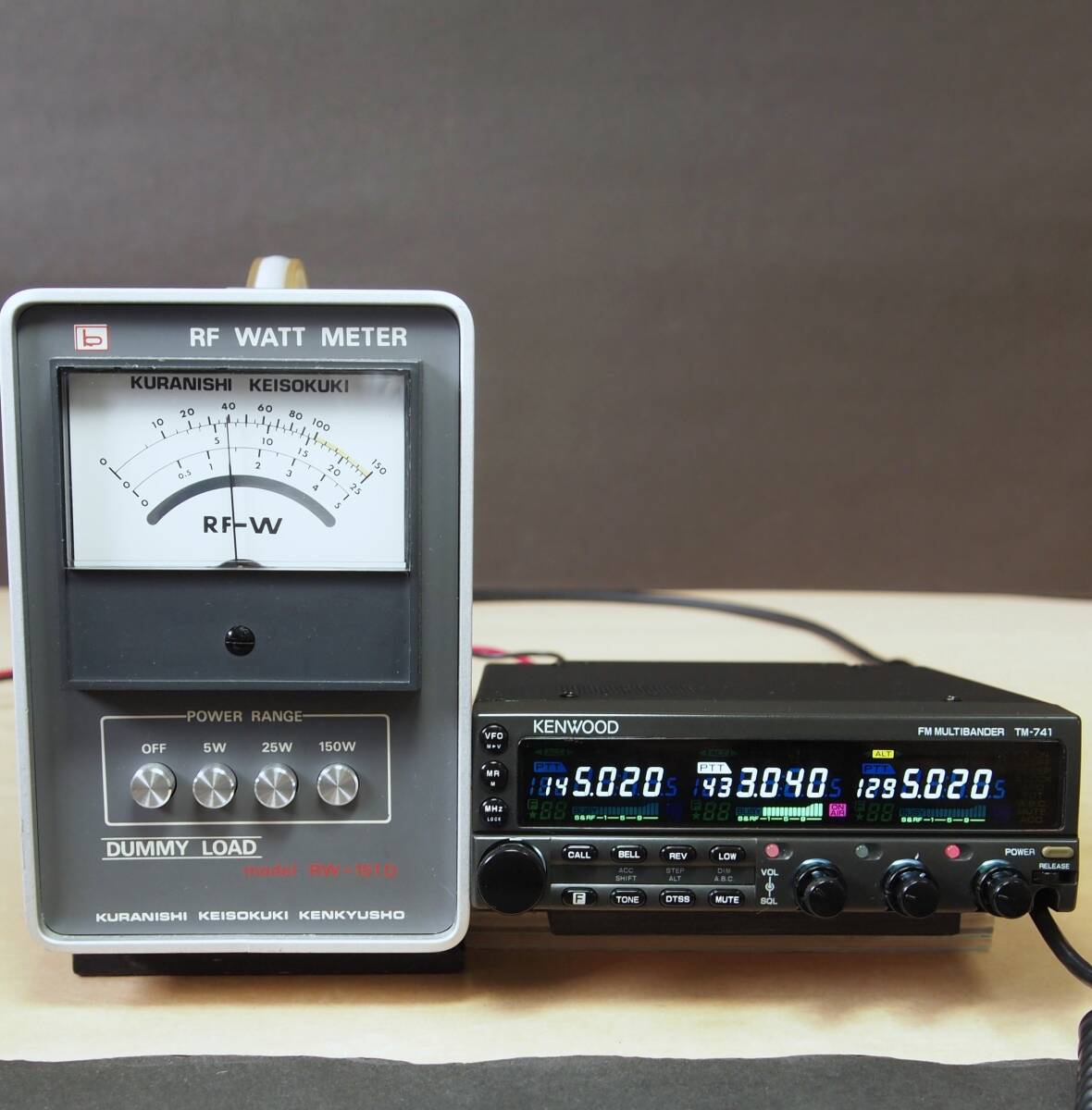 KENWOOD ケンウッド TM-941S ハイパワー仕様( TM-741S +1200MHz ) 3バンド モービル機 白色 LED換装済( TM742 TM-841 TM942 )_画像8